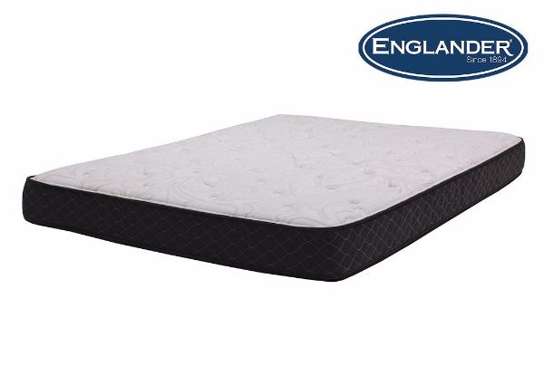 Slightly Angled View of the Full Size Mike Mattress by Englander | Home Furniture Plus Mattress Store