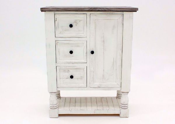 Rustic White Martha Chest by Vintage Furniture Facing Front | Home Furniture Plus Mattress