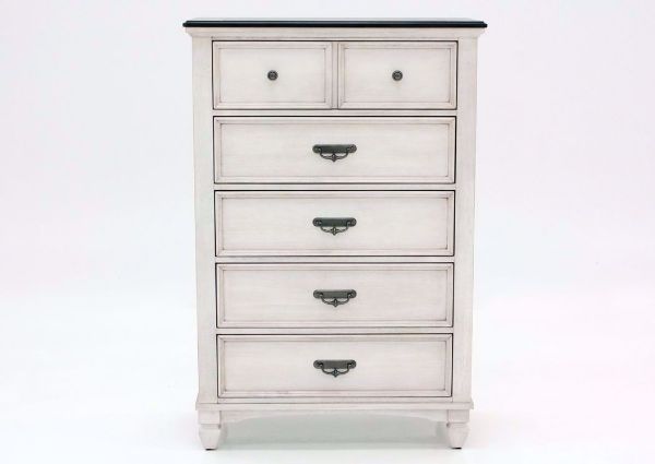 Off White Sawyer Chest of Drawers by Crownmark Facing Front | Home Furniture Plus Mattress