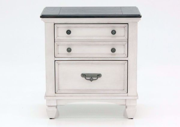 Off White Sawyer Nightstand by Crownmark Facing Front | Home Furniture Plus Mattress