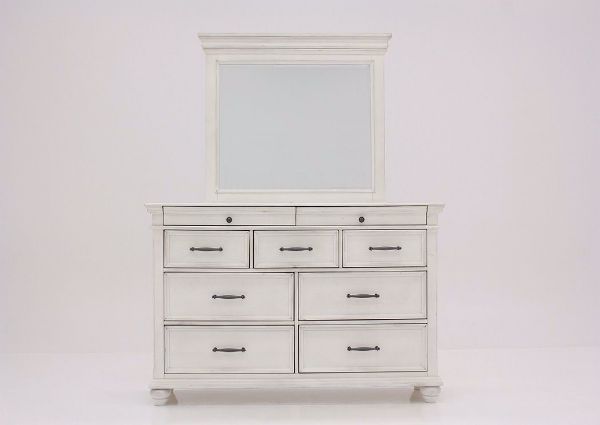 Front Facing View of the Kanwyn Dresser with Mirror by Ashley Furniture | Home Furniture Plus Bedding