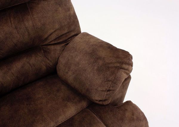 Light Brown Boss Rocker Recliner by Franklin Showing the Pillow Arm Detail | Home Furniture Plus Mattress