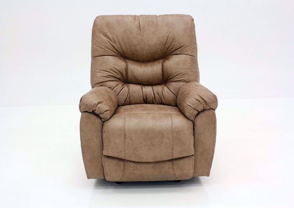 Brown Marshall Rocker Recliner by Franklin Facing Front | Home Furniture Plus Mattress