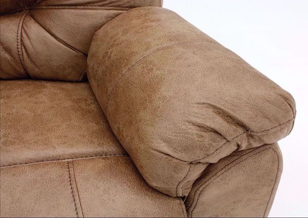 Brown Marshall Rocker Recliner by Franklin Showing the Pillow Arm Detail | Home Furniture Plus Mattress