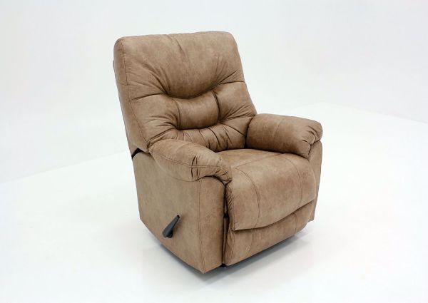 Brown Marshall Rocker Recliner by Franklin at an Angle | Home Furniture Plus Mattress