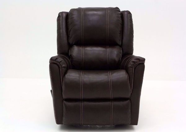 Chocolate Brown Mercury Swivel Glider Recliner by Homestretch Facing Front | Home Furniture Plus Mattress
