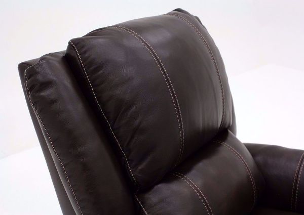 Chocolate Brown Mercury Swivel Glider Recliner by Homestretch Showing the Seat Back | Home Furniture Plus Mattress
