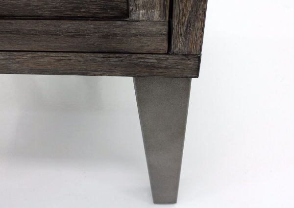 Close Up of Tapered Leg on the Chazney End Table by Ashley with 1 Drawer | Home Furniture Plus Bedding