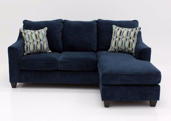 Blue Nile Sofa with Full-Length Chaise, Front Facing | Home Furniture Plus Bedding