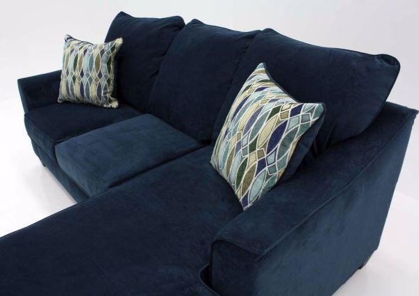 Blue Nile Sofa with Full-Length Chaise at Angle, Close Up | Home Furniture Plus Bedding