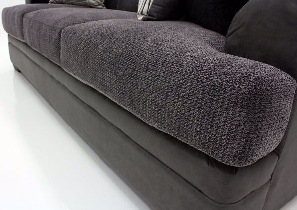 Gray Akan Sofa Two-tone Upholstery Detail | Home Furniture Plus Bedding