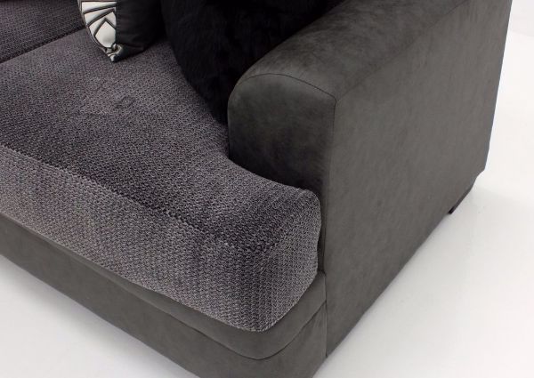 Akan Sofa, Gray, Arm and Two-tone Upholstery View | Home Furniture Plus Bedding