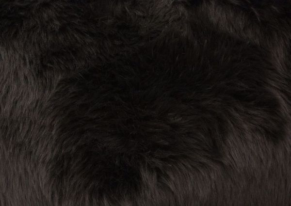 Brown Akan Sofa Dark Brown Fur Accent Pillow Detail | Home Furniture Plus Bedding
