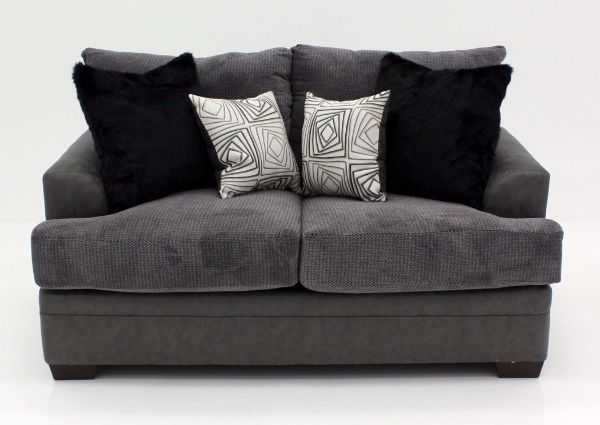 Gray Akan Loveseat, Front Facing | Home Furniture Plus Bedding