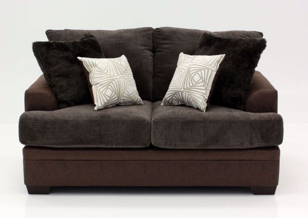 Brown Akan Loveseat, Front Facing | Home Furniture Plus Bedding