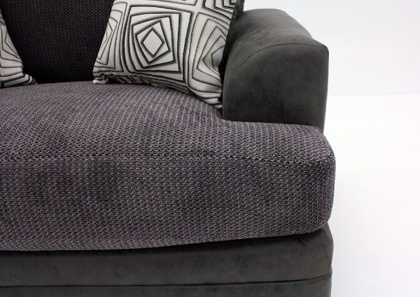 Gray Akan Oversized Chair Two-Tone Upholstery Detail | Home Furniture Plus Bedding