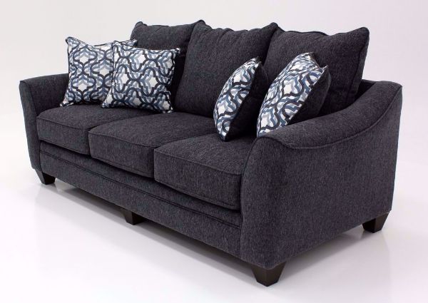 Dark Blue Dante Sofa by Lane at an Angle | Home Furniture Plus Bedding
