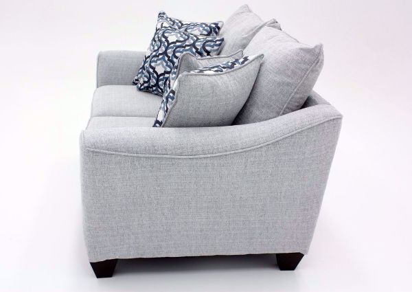 Light Gray Dante Loveseat by Lane Side View | Home Furniture Plus Bedding