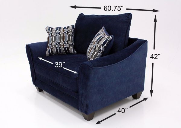 Navy blue Athena Chair by American Furniture Dimensions | Home Furniture Plus Bedding