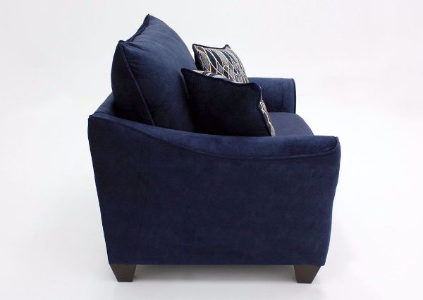 Navy Blue Athena Chair by American, Side View | Home Furniture Plus Bedding