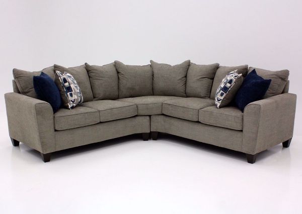 Alamo Sectional Sofa, Gray, Front Facing | Home Furniture Plus Bedding
