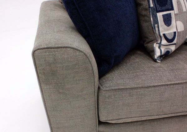 Alamo Sectional Sofa, Gray, Arm Detail | Home Furniture Plus Bedding