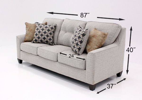 Brown Tweed Dante Sofa by Lane Dimensions | Home Furniture Plus Mattress