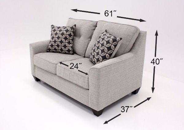 Brown Tweed Dante Loveseat by Lane Dimensions | Home Furniture Plus Bedding