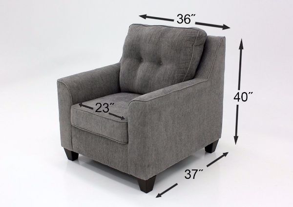 Smoke Gray Surge Chair by Lane Dimensions | Home Furniture Plus Mattress