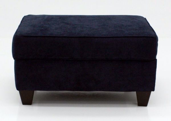 Blue Prelude Storage Ottoman by Lane, Front Facing | Home Furniture Plus Bedding