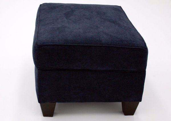 Blue Prelude Storage Ottoman by Lane Side View | Home Furniture Plus Bedding