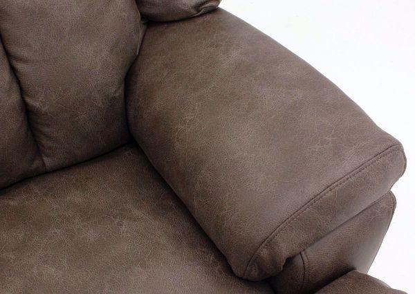 Light Brown Badlands Rocker Recliner Showing the Pillow Arm Detail | Home Furniture Plus Mattress