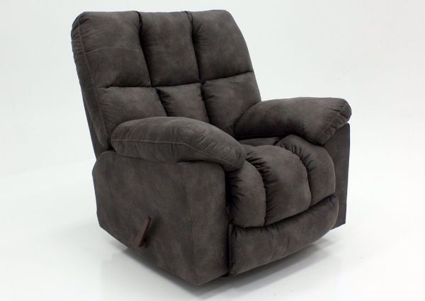 Charcoal Gray Dorado Rocker Recliner at an Angle | Home Furniture Plus Mattress