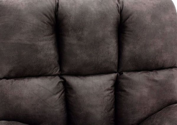 Charcoal Gray Dorado Rocker Recliner Showing the Pillow Back Seat Back Detail | Home Furniture Plus Mattress