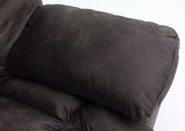 Charcoal Gray Dorado Rocker Recliner Showing the Pillow Arm Detail | Home Furniture Plus Mattress