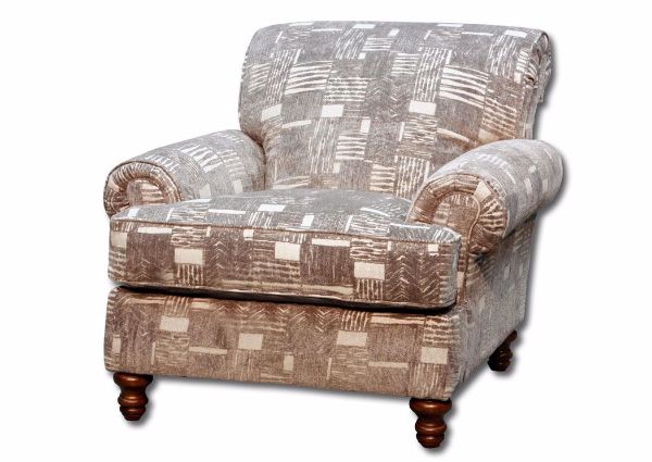 Multi-Color Brown Kingston Accent Chair by Lane at an Angle | Home Furniture Plus Mattress