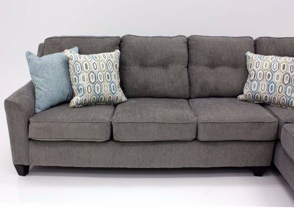 Smoke Gray Surge Sectional Sofa by Lane Showing the Left Sofa View | Home Furniture Plus Bedding