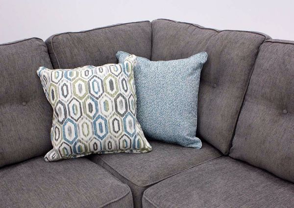 Smoke Gray Surge Sectional Sofa by Lane Showing the Wedge Detail | Home Furniture Plus Bedding