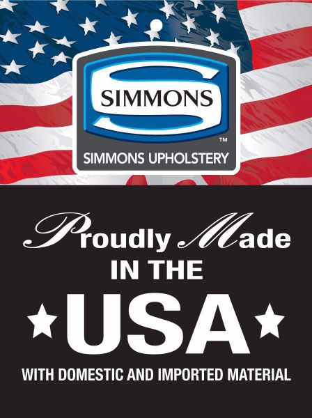 Simmons Upholstery with Made in the USA Logo