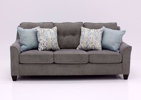 Smoke Gray Sofa with Accent Pillows included in the Surge Sofa Set by Lane Home Furnishings | Home Furniture Plus Bedding