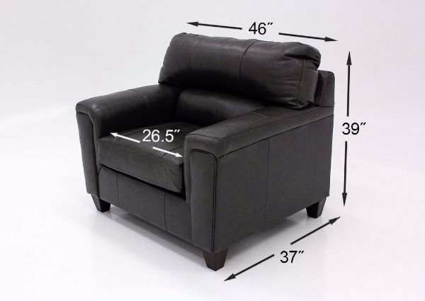 Fog Gray Soft Touch Chair Dimensions | Home Furniture Plus Bedding