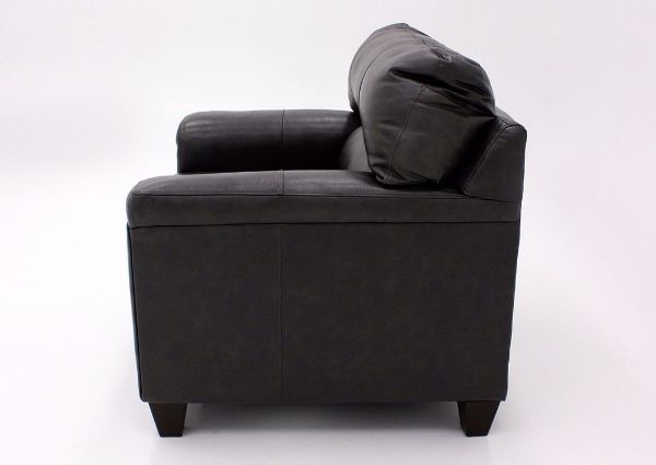 Fog Gray Soft Touch Chair, Side View | Home Furniture Plus Bedding