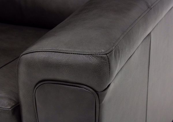 Fog Gray Soft Touch Chair Padded Arm Detail | Home Furniture Plus Bedding