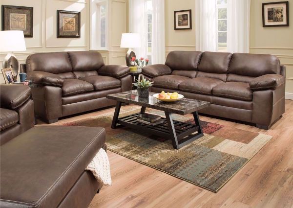 Bolton Sofa Set in Brown | Home Furniture Plus Bedding