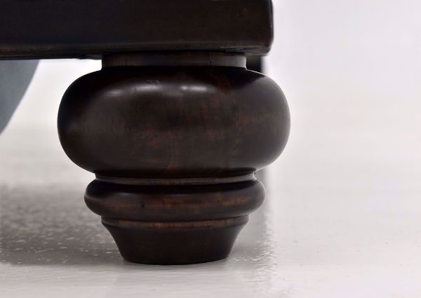 Dark Brown Brynhurst Nightstand by Ashley Furniture Showing the Turned Foot Detail | Home Furniture Plus Mattress