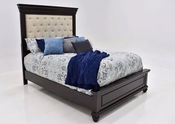 Picture of Brynhurst Upholstered Queen Size Bed - Dark Brown