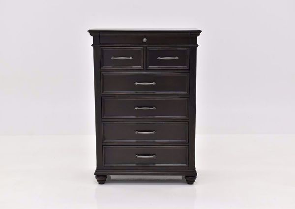 Dark Brown Brynhurst Chest of Drawers by Ashley Furniture Facing Front | Home Furniture Plus Mattress