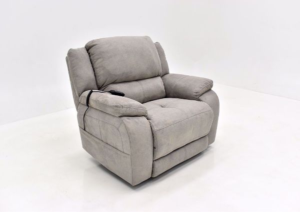Gray Explorer Power Recliner by Homestretch at an Angle | Home Furniture Plus Mattress