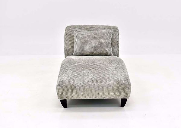 Flint Gray Davos Chaise Lounge Chair by Chairs America Facing Front | Home Furniture Plus Mattress