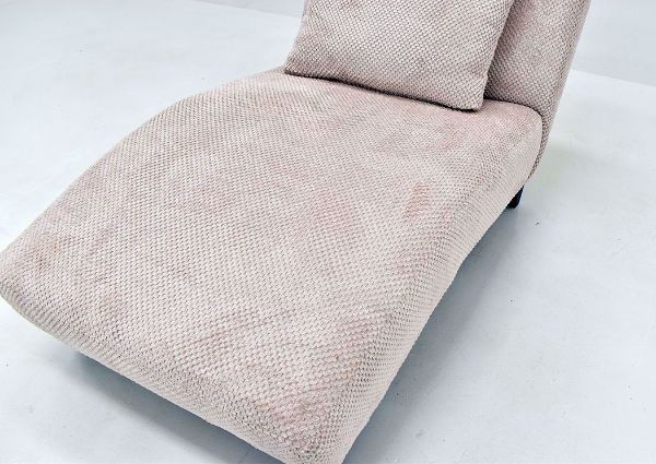 Off White Davos Chaise Lounge Chair by Chairs America Showing the Seat Detail | Home Furniture Plus Mattress